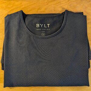 BYLT Drop Cut Lux Navy/Grey Dots